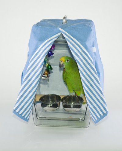 画像1: トラベルキャリー専用　布カバー ◆ 鳥さんも安心♪ S・Lサイズ